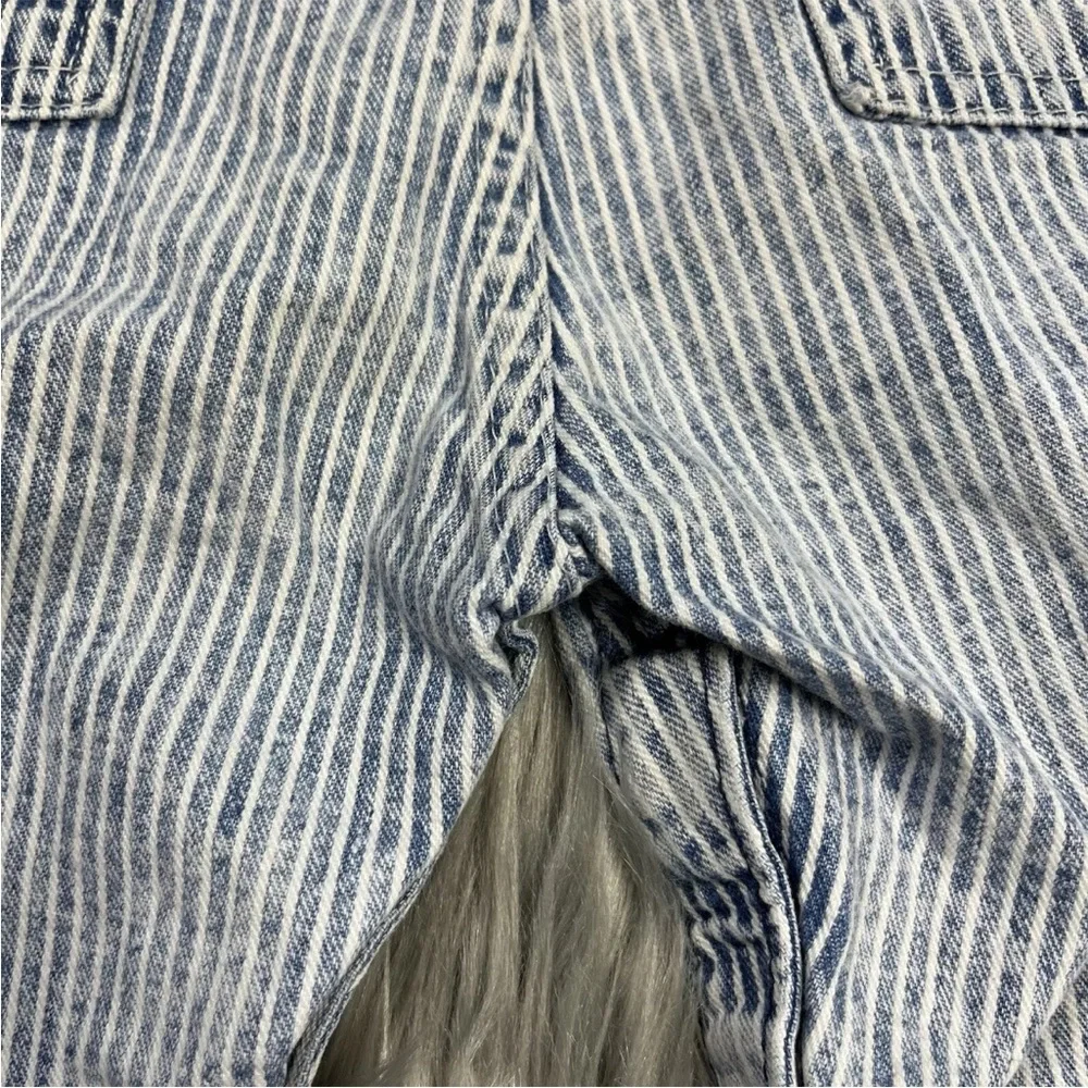 Vintage Oshkosh Bgosh Acid Wash Rail Road Stripe Overalls Made USA